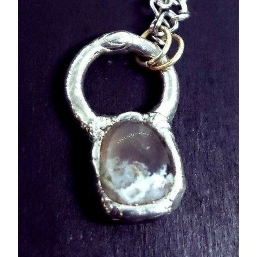 Moss Agate Necklace View 2
